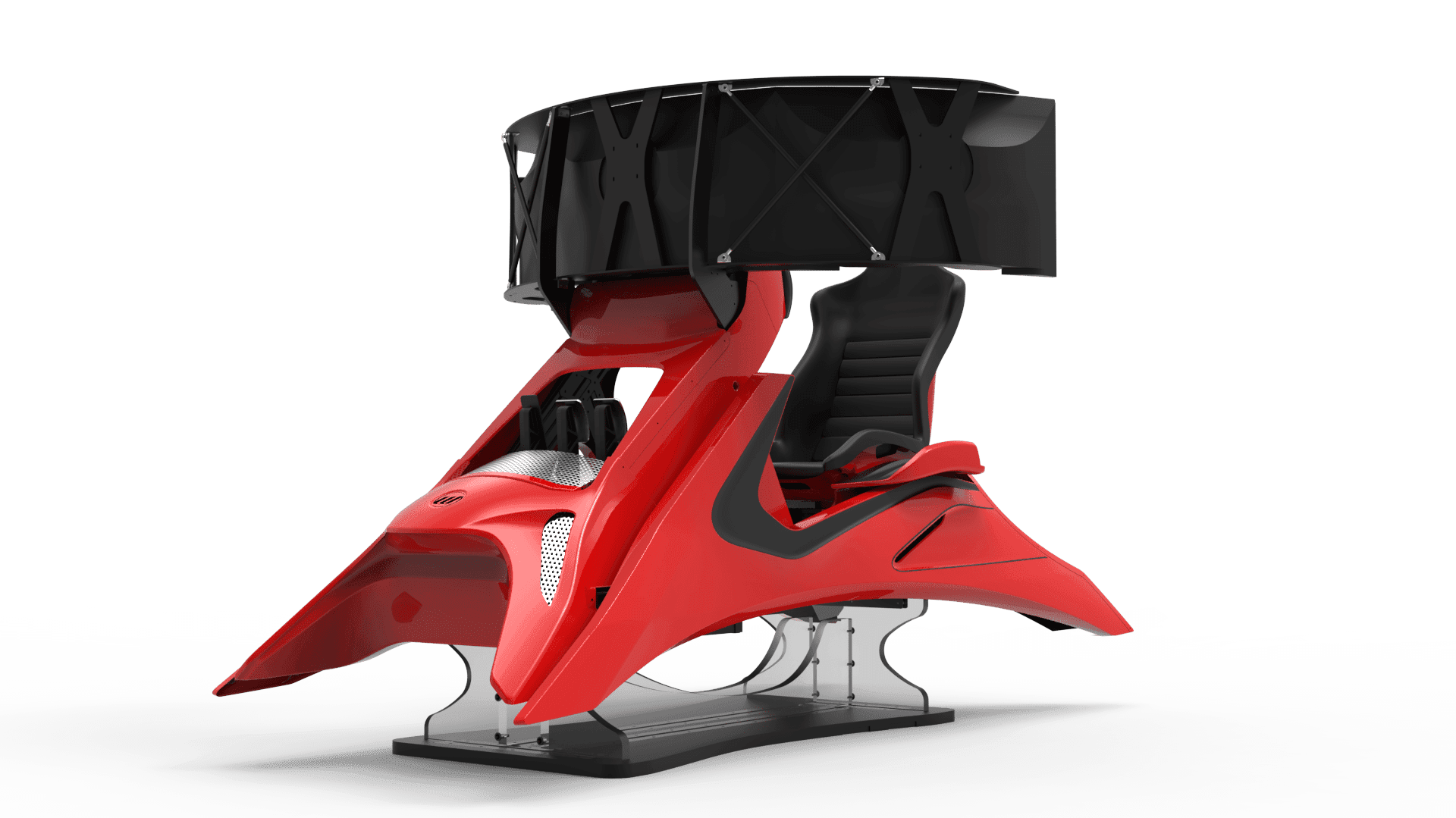 Render di un simulatore Wave Italy Ghepard 923F