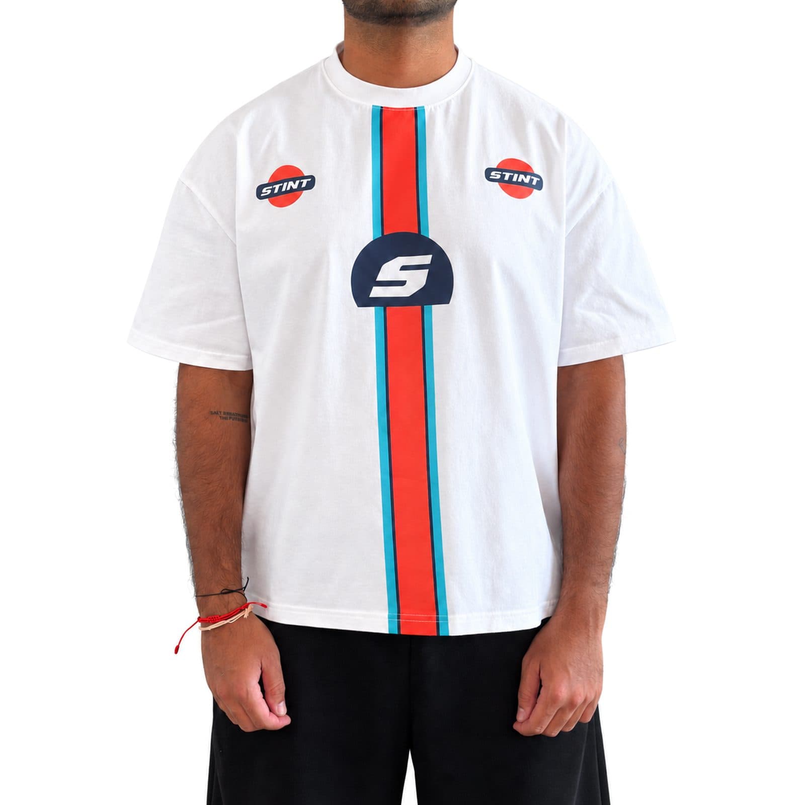 STINT Marigold Tee worn from the front