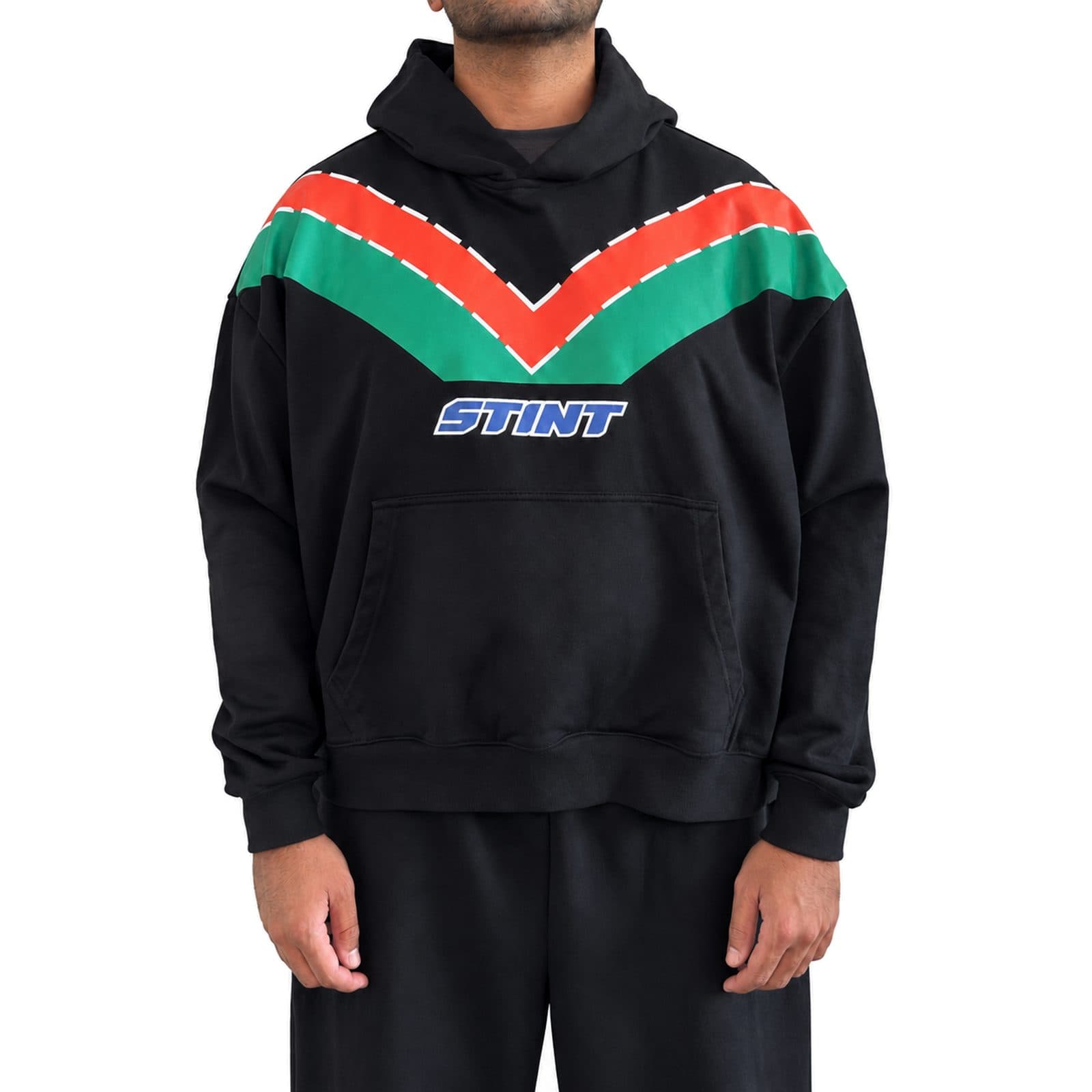 STINT Rotary Hoodie worn from the front