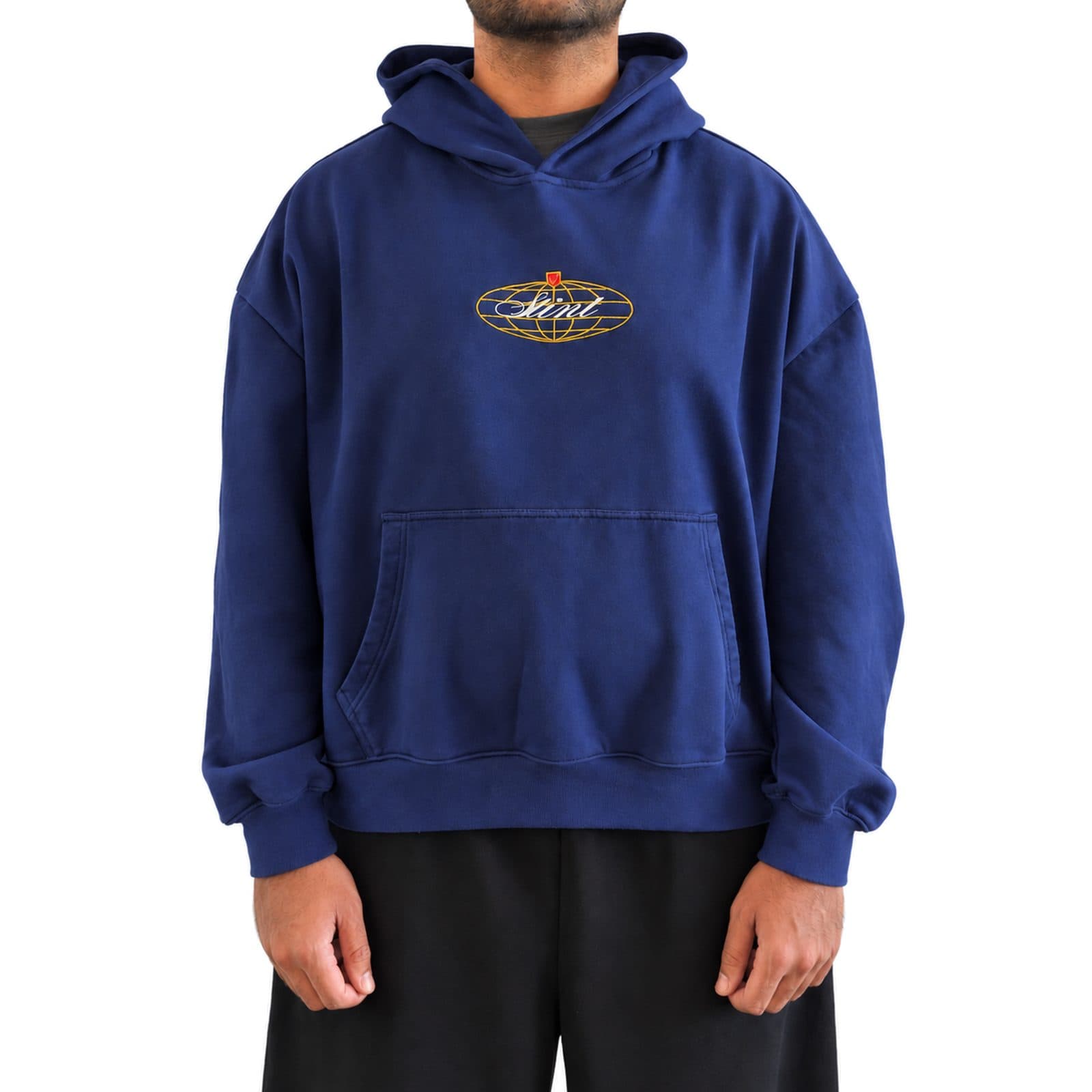 STINT 962 Hoodie worn from the front