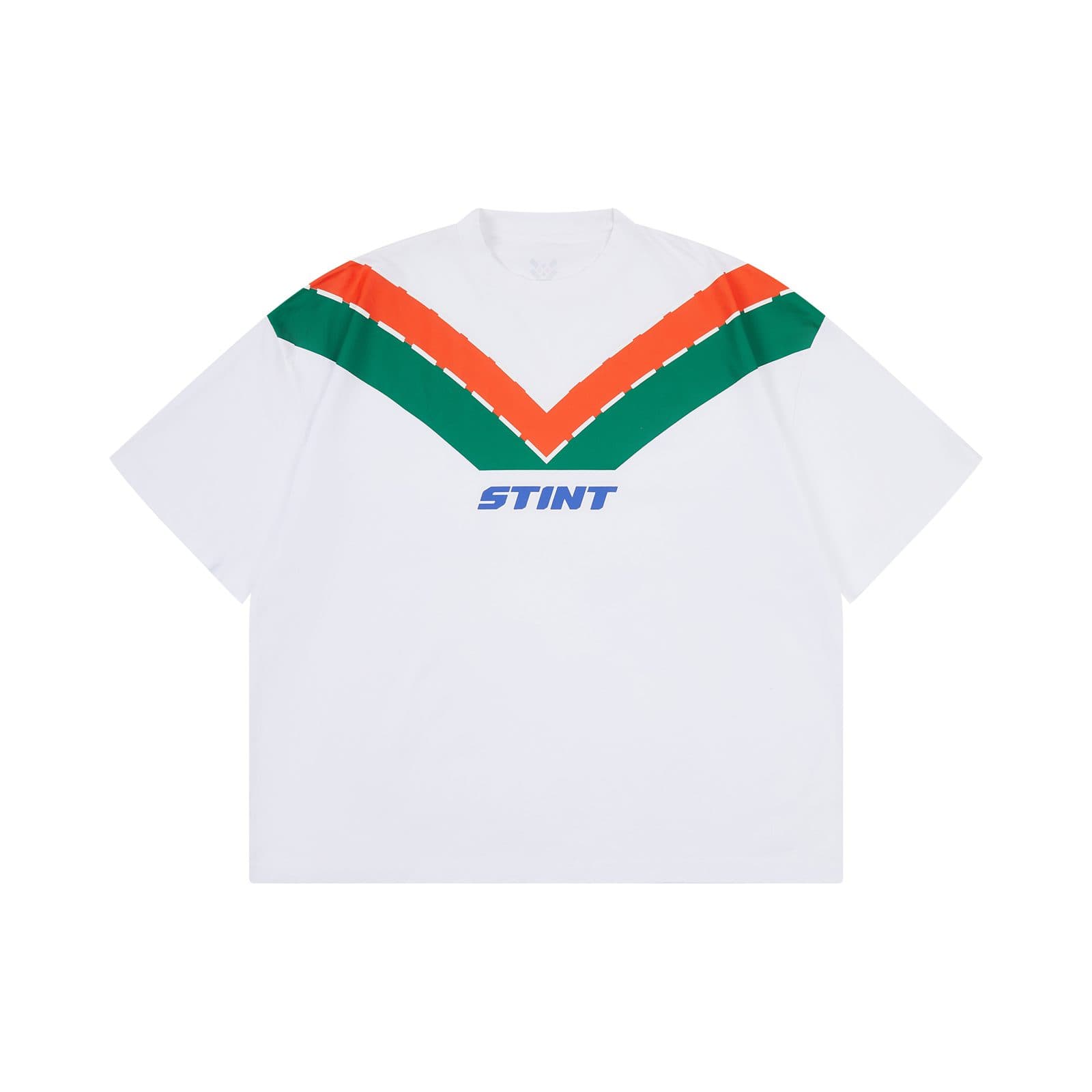 STINT Rotary Tee worn from the front